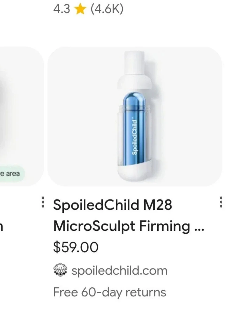 Spoiled Child T31 Eye Cream,M28 Microsculpt & Derma Roller NWT